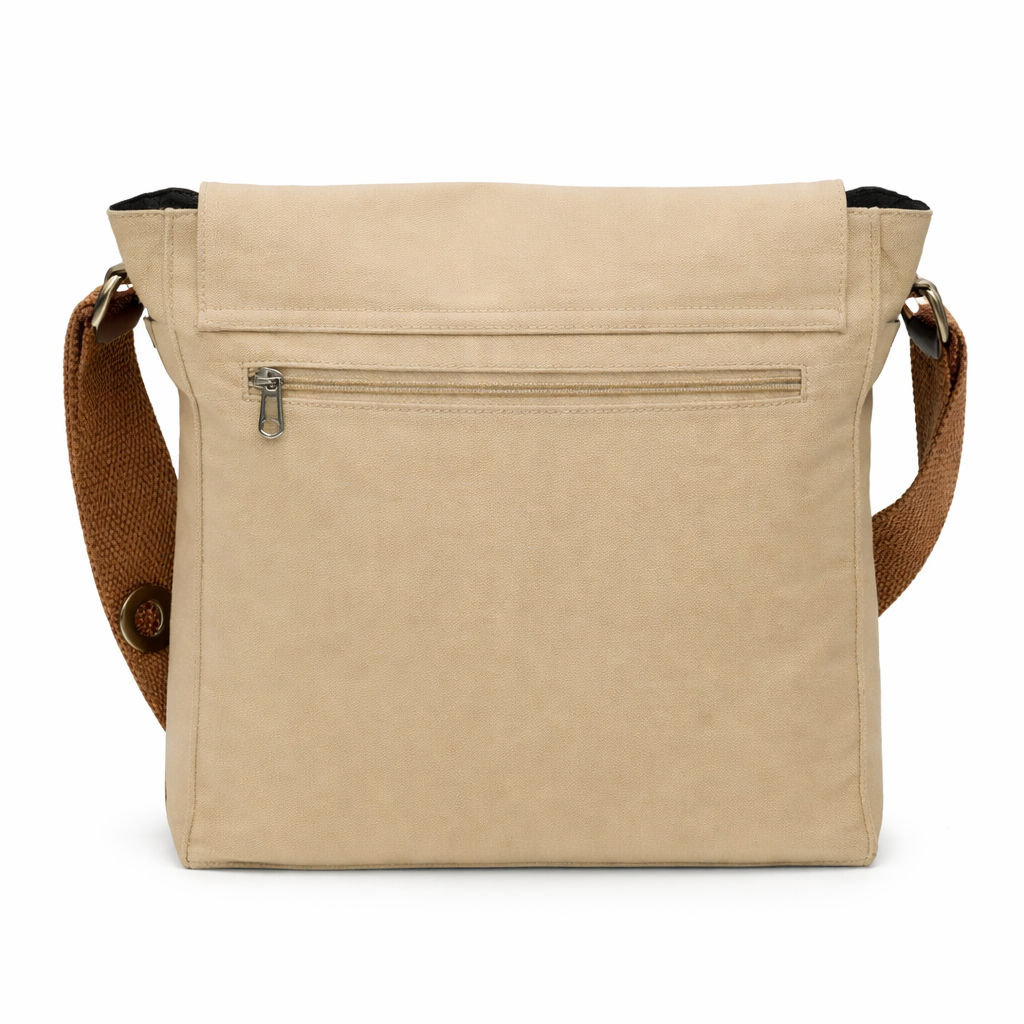 Beige Unisex Messenger Bag for Everyday Use 170